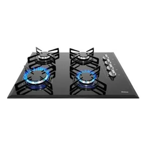 Cooktop a Gás 4 Bocas Chef Philco Cook Chef 4 TC Preto
