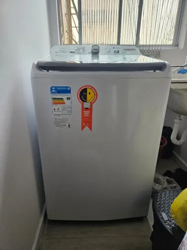 Máquina de Lavar Panasonic 14kg Branca - Impecável e Silenciosa