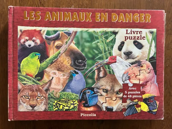 Livro quebra-cabeça em francês
