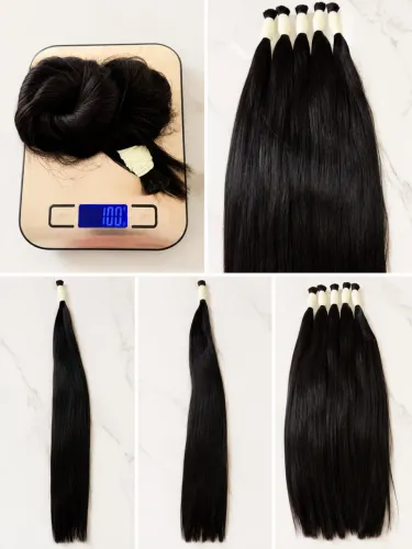 Cabelo Humano Vietnamita Liso 65cm Natural 100g