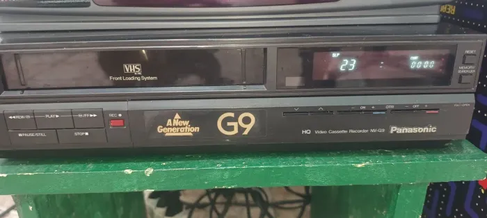VÍDEO CASSETE PANASONIC G9 ANOS 90 FUNCIONANDO COM FITAS ORIGINAIS.