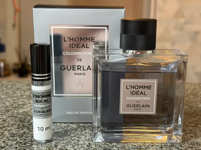 perfume guerlain l'homme ideal cologne forte frasco 10ml retirado do original 100% com nf