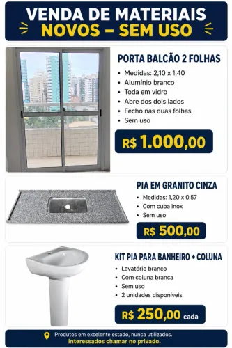 Porta Balcão 2 folhas+kit pia+pia cozinha 