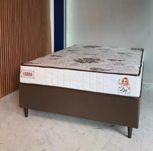 Cama box Casal padrao Lisboa molas ensacadas em mega Promoção!
