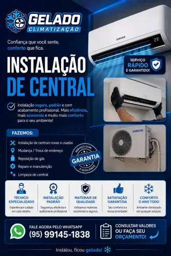 Instalação de central de ar