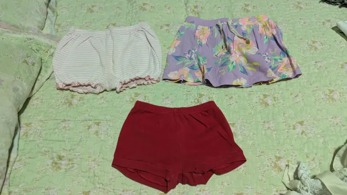 Shorts Menina 6M/18M/2T