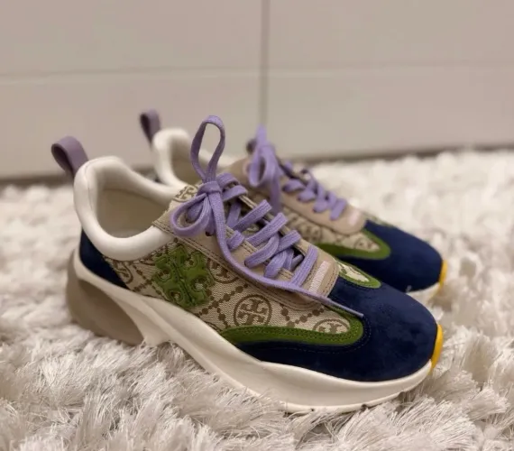 (ORIGINAL) Tenis 35 Tory Burch monograma edição limitada