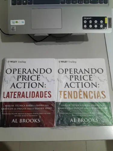 Livros Al Brooks Price Action capa dura.