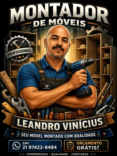Montador de móveis Profissional. (Confira os móveis montados no meu catálogo do Whatsapp)
