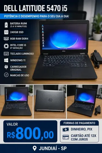 Notebook dell core i5 Jundiaí SP interior 
