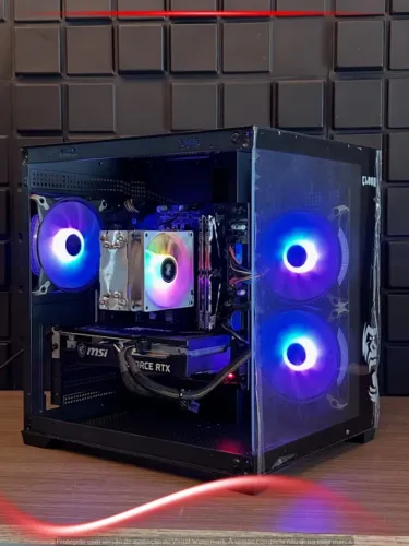 Desktop i5 12400F, RTX 3050 8GB, 16GB RAM, 512GB NVMe, Gabinete Aquário