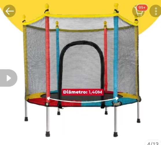 Cama elástica trampolim