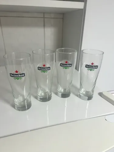 Kit 4  Copos Heineken Chopp Cerveja 150ml