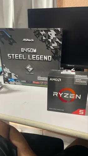 Kit B450M Steel Legend Am4 + Ryzen 5 5600GT 