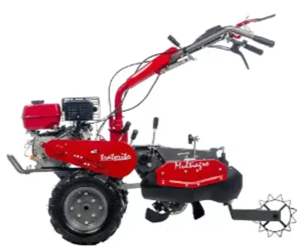 Motocultivador Multiagro Branco 6,5 HP a Gasolina com 3 Implementos Acessórios