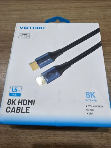 Cabo HDMI 8k Ultra HD Vention 1.5 metros de qualidade