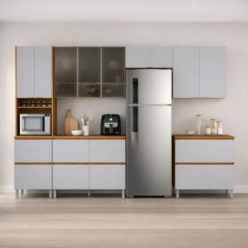 Armário De Cozinha Completa 11 Portas 6 Gavetas