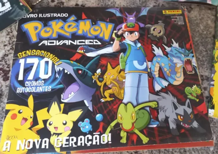 Álbum de Figurinhas Pokémon Advanced (COMPLETO) - Frete grátis