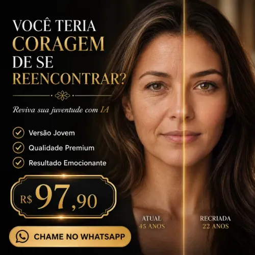 RECRIAMOS SUA VERSÃO JOVEM COM IA