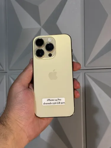 iPhone 14 Pro dourado 256gb 90% toop