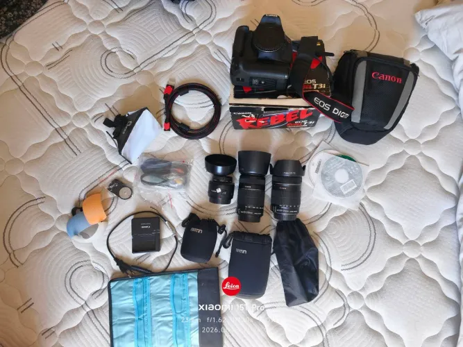Kit Câmera fotográfica Canon + Acessórios 