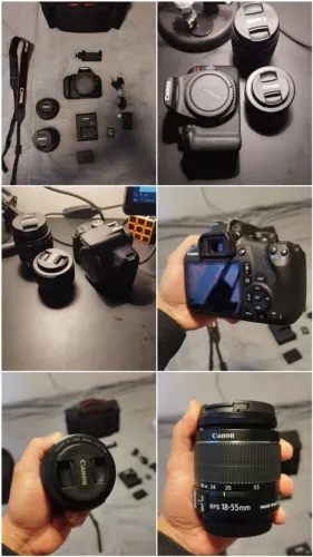 Canon T7 + Lente 50mm e 18mm