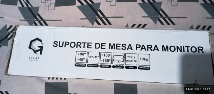 Suporte Articulado 14 Até 32 A Gás Preto