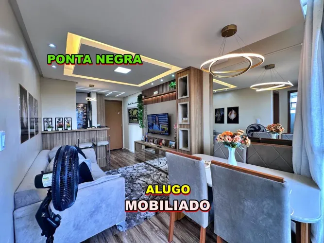 Mirante das Flores - Apartamento 2 Quartos Sendo 1 Suíte, Mobiliado, 7º Andar PONTA NEGRA