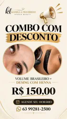 Extensão de cílios + Desing com Henna