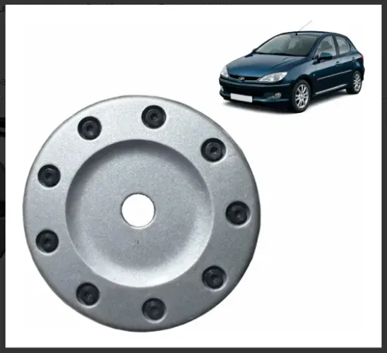 Tampa de combustível esportivo cor prata para Peugeot 206 207 