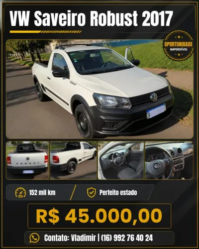 Volkswagen Saveiro Robust 1.6 Total Flex 8V 2017