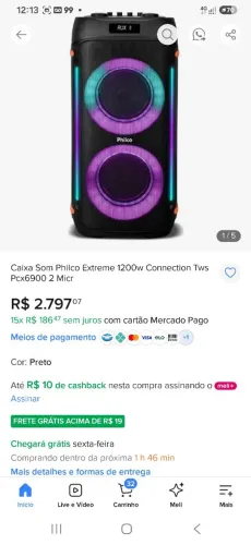 Caixa de som pcx6900