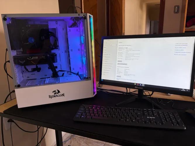 PC Gamer + Setup Completo i5-10400F, GTX 1660 Ti, 16GB RAM, SSD NVMe e Monitor