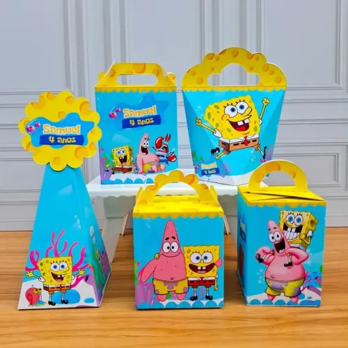 KIT 20 CAIXAS DE PAPELARIA PERSONALIZADA TEMAS
