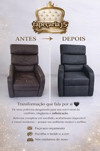 Poltronas reclináveis fabricamos e reformamos