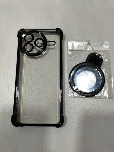 Capa para xiaomi poco f7 pro ultra luxo chapeamento à prova de choque suporte magnético
