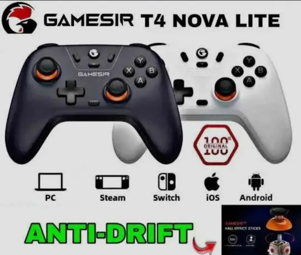 GameSir nova lite  hall effect white, compatível Xcloud, Android, Pc, iOS, Stream.