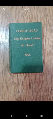 Constituição dos Estados Unidos do Brasil 1946 ,livro de bolso