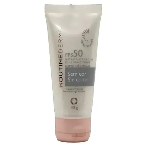 Hidratante Facial Multifuncional sem cor Routine Dermo Hinode FPS 50 40g