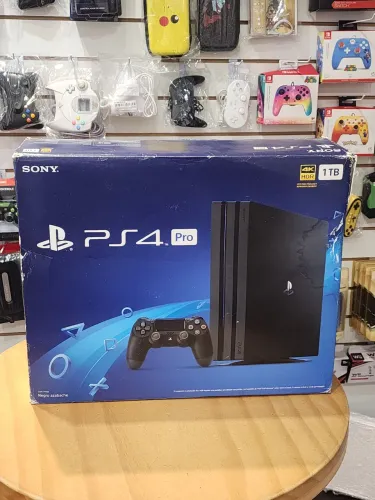 Ps4 pro 1tb seminovo na caixa