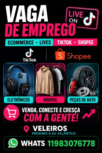 ? VAGA DE EMPREGO - E-COMMERCE / LIVES