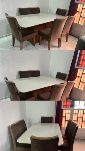 Mesa de jantar de 6 cadeiras