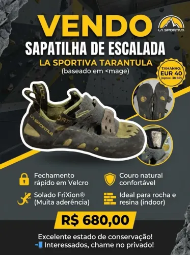 Sapatilha de escalada La Sportiva Tarantula