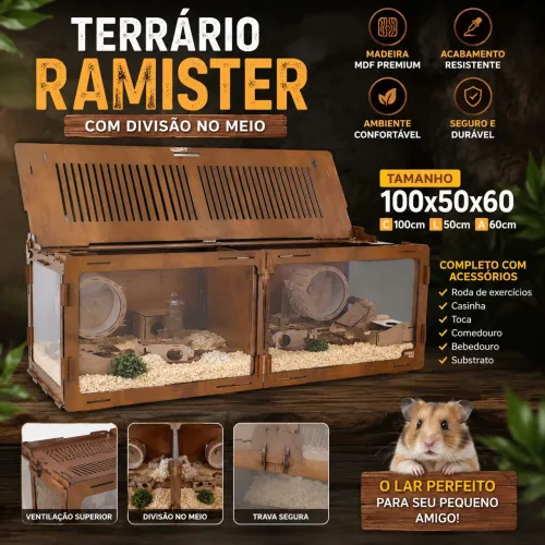 TERRÁRIO RAMISTER FABRICAÇÃO POR ENCOMENDA NÃO É PRONTA ENTREGA