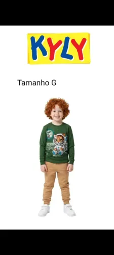 Conjunto moletom kyly infantil 