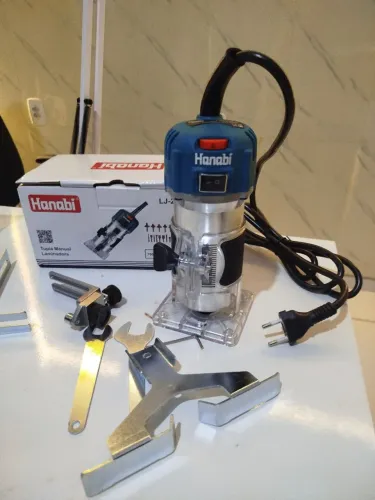 Hanabi Tupia Manual 700W 220V com Controle de Velocidade, com 15 Fresas para Madeira