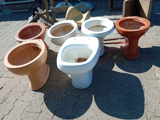Vasos pias saldo e colunas quebra galho