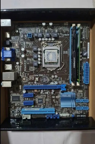 processador i5-2500k, placa mãe asus h61 lga 1155, 16gb ram ddr3 (2x8)