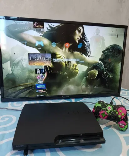 Ps3 Slim Desbloqueado + 20 Jogos (ÓTIMO ESTADO)