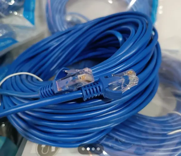 Cabo De Internet Rede  25m RJ45 Lan Crimpado Cat 5e IT-BLUE